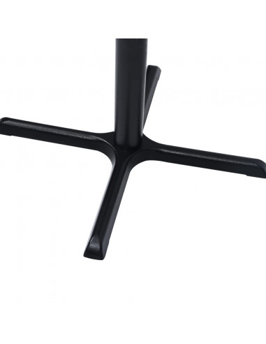 Gamba per Tavolino da Bar Nero 76x76x107cm in Ghisa