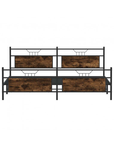 Giroletto senza Materaso in Metallo Rovere Fumo 200x200 cm