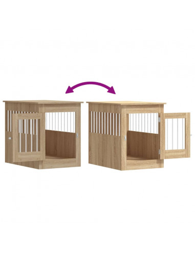 Gabbia Cani da Arredamento Rovere Sonoma 55x80x68cm Multistrato