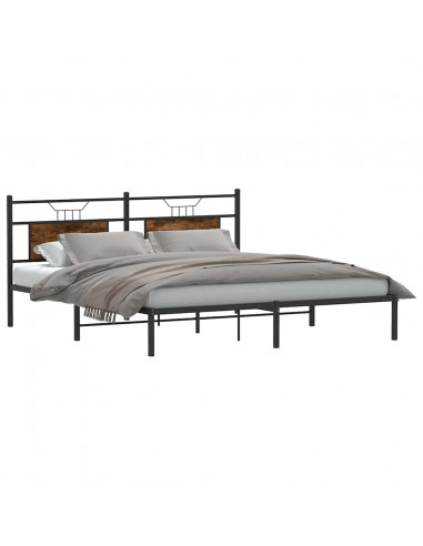 Giroletto senza Materasso Rovere Fumo 160x200 cm in Truciolato