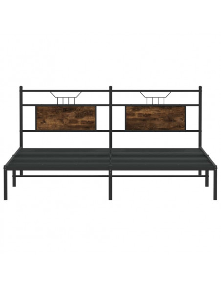 Giroletto senza Materasso Rovere Fumo 160x200 cm in Truciolato