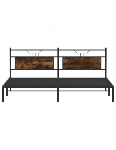 Giroletto senza Materasso Rovere Fumo 193x203 cm in Truciolato