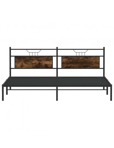 Giroletto senza Materasso Rovere Fumo 200x200 cm in Truciolato