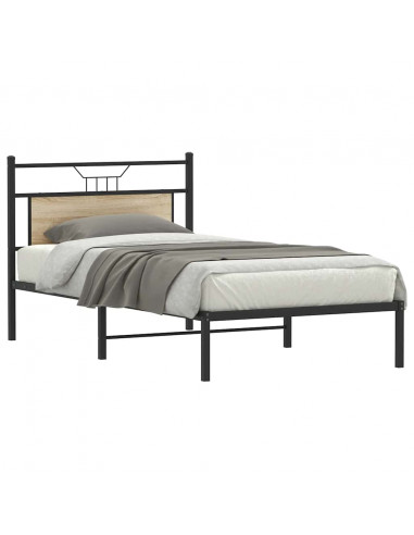 Giroletto senza Materasso Rovere Sonoma 100x190cm in Truciolato