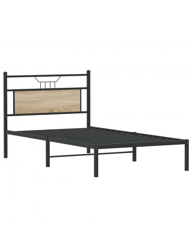 Giroletto senza Materasso Rovere Sonoma 100x190cm in Truciolato