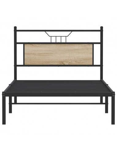 Giroletto senza Materasso Rovere Sonoma 100x190cm in Truciolato