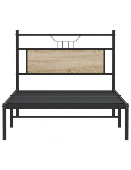 Giroletto senza Materasso Rovere Sonoma 100x190cm in Truciolato