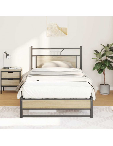 Giroletto senza Materasso Rovere Sonoma 100x190cm in Truciolato