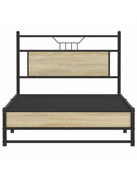 Giroletto senza Materasso Rovere Sonoma 100x190cm in Truciolato