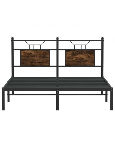 Giroletto senza Materasso Rovere Fumo 137x190 cm in Truciolato