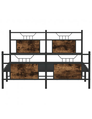 Giroletto senza Materasso Rovere Fumo 140x190 cm in Truciolato