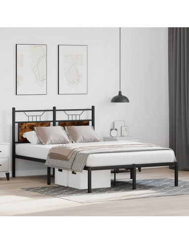 Giroletto senza Materasso Rovere Fumo 120x200 cm in Truciolato