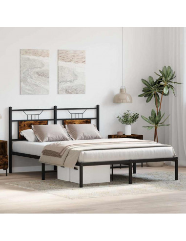 Giroletto senza Materasso Rovere Fumo 140x200 cm in Truciolato