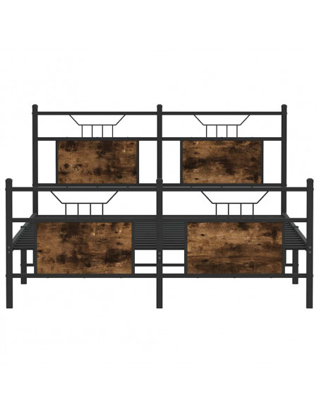 Giroletto senza Materasso Rovere Fumo 150x200 cm in Truciolato