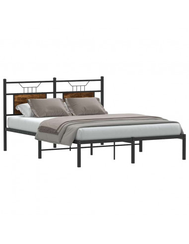 Giroletto senza Materasso Rovere Fumo 140x190 cm in Truciolato