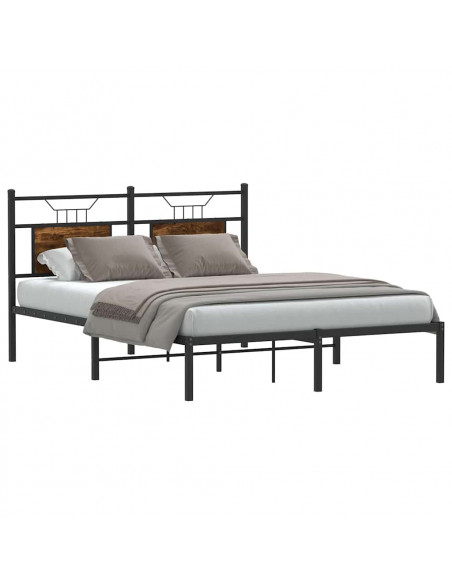 Giroletto senza Materasso Rovere Fumo 140x190 cm in Truciolato