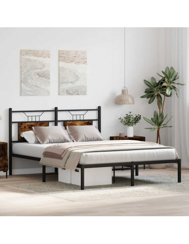 Giroletto senza Materasso Rovere Fumo 140x190 cm in Truciolato