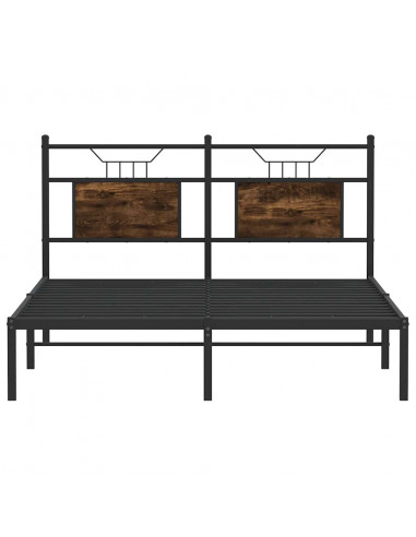 Giroletto senza Materasso Rovere Fumo 140x190 cm in Truciolato