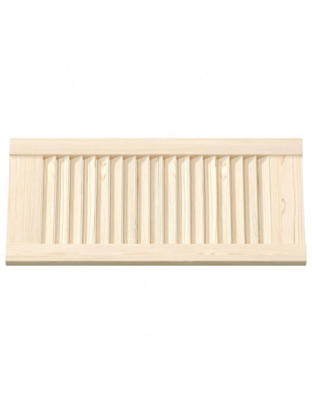 Ante con Design a Lamelle 2 pz 61,5x29,5 cm in Legno di Pino