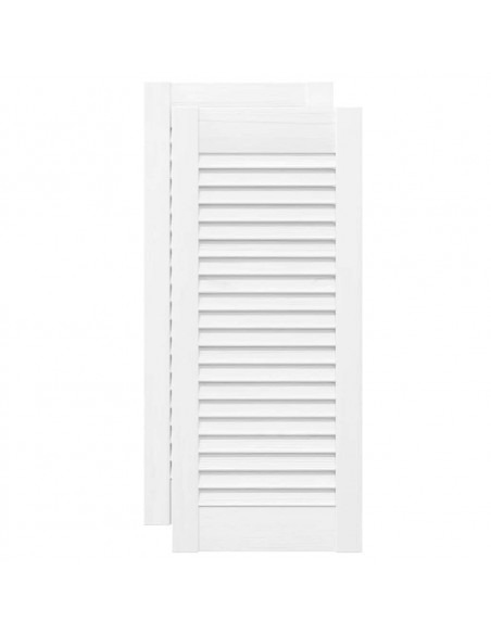 Ante a Lamelle 2 pz Bianche 69x29,5 cm