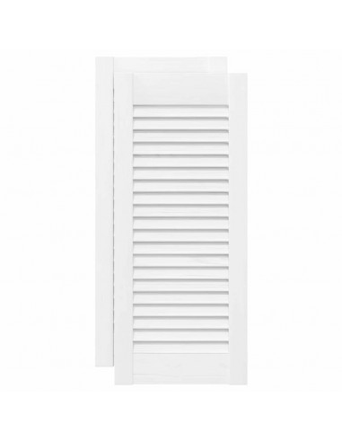 Ante a Lamelle 2 pz Bianche 61,5x29,5 cm