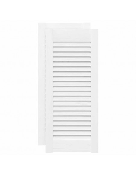 Ante a Lamelle 2 pz Bianche 61,5x29,5 cm