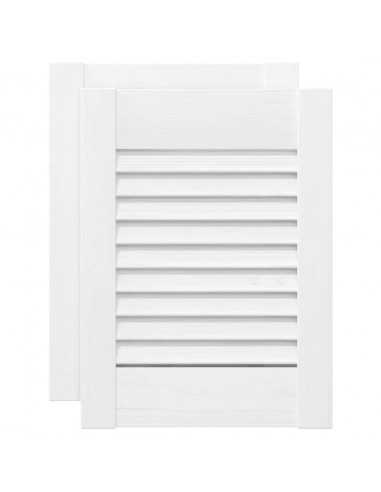 Ante a Lamelle 2 pz Bianche 39,5x29,5 cm