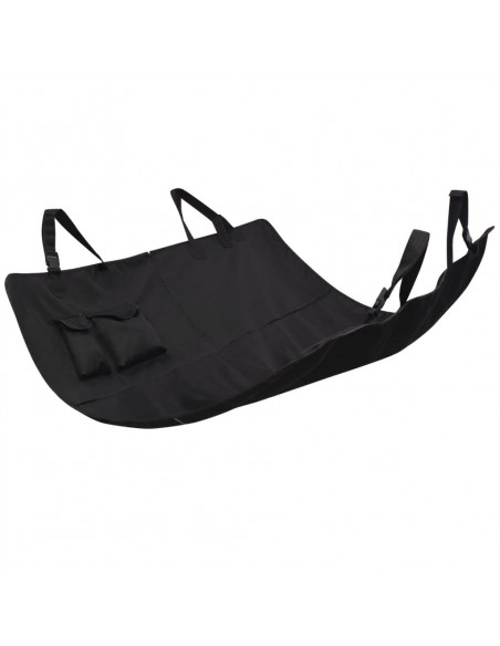 Coperta per Cani per Sedile Posteriore Auto 148x142 cm nero