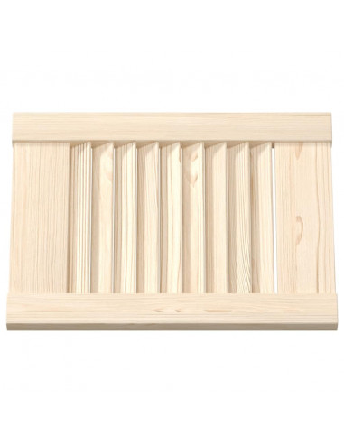 Anta con Design a Lamelle 39,5x29,5 cm in Legno di Pino