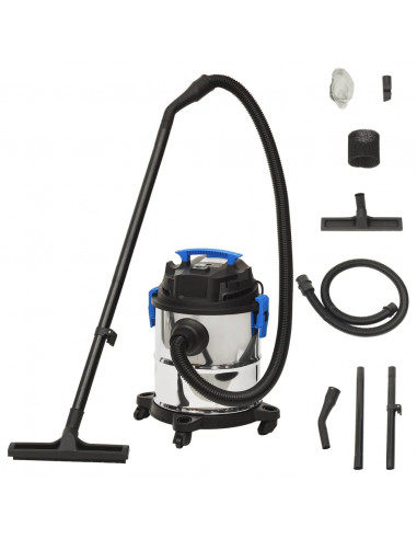 Aspirapolvere e Aspiraliquidi 1200 W 20 L Argento