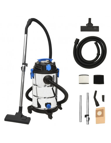 Aspirapolvere e Aspiraliquidi 1200 W 30 L Argento