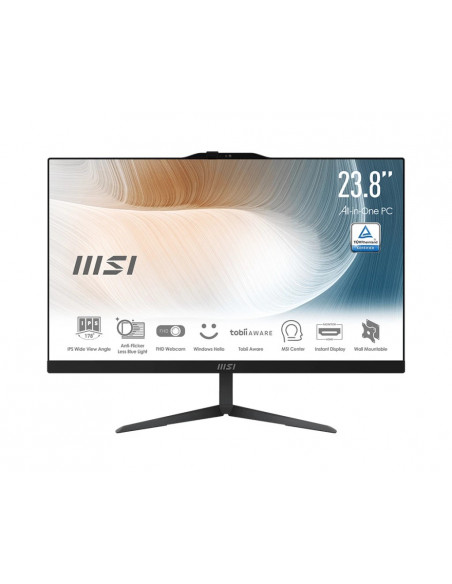 MSI PC AIO 23,8" MODERN AM242 12M-468IT i3-1215U 8GB 512GB BLACK WIN 11 PRO