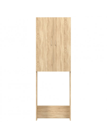 Mobile per Lavatrice Rovere Sonoma 64x25,5x190 cm