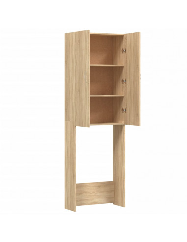 Mobile per Lavatrice Rovere Sonoma 64x25,5x190 cm