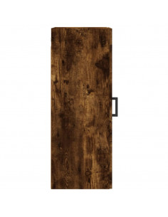 Mobile a Parete Rovere Fumo 34,5x34x90 cm in Legno Multistrato 2