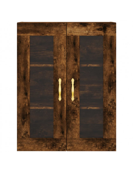 Mobile a Parete Rovere Fumo 69,5x34x90 cm