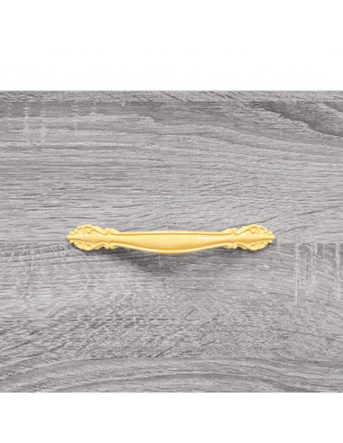 Credenza Grigio Sonoma 69,5x34x180 cm in Legno Multistrato