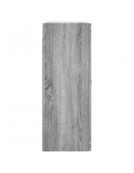 Armadietti a Parete 2 pz Grigio Sonoma in Legno Multistrato