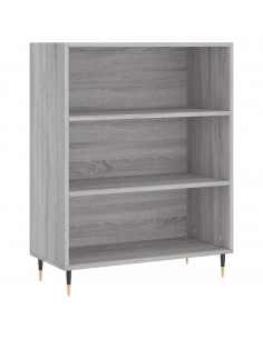 Credenza Grigio Sonoma 69,5x34x180 cm in Legno Multistrato