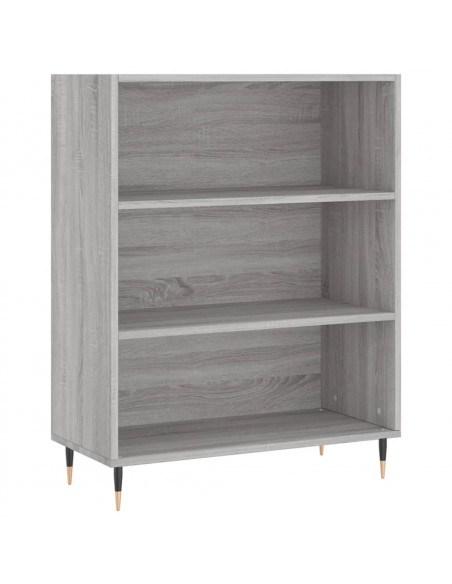 Credenza Grigio Sonoma 69,5x34x180 cm in Legno Multistrato