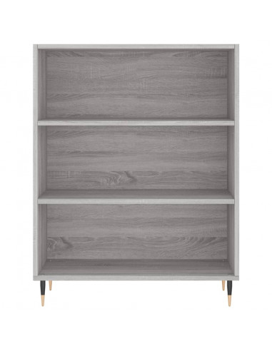 Credenza Grigio Sonoma 69,5x34x180 cm in Legno Multistrato