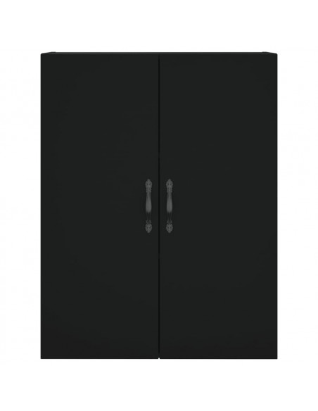 Mobile a Parete Nero 69,5x34,90 cm in Legno Multistrato
