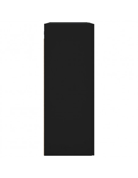Mobile a Parete Nero 69,5x34,90 cm in Legno Multistrato