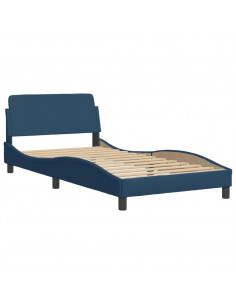 Giroletto con Testiera Blu 100x200 cm in Tessuto