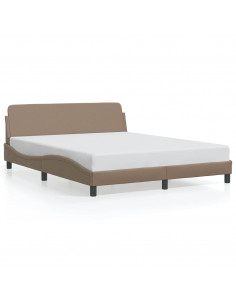 Giroletto con Testiera Cappuccino 160x200 cm in Similpelle