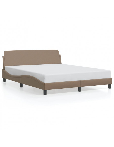 Giroletto con Testiera Cappuccino 160x200 cm in Similpelle