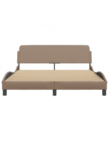 Giroletto con Testiera Cappuccino 160x200 cm in Similpelle