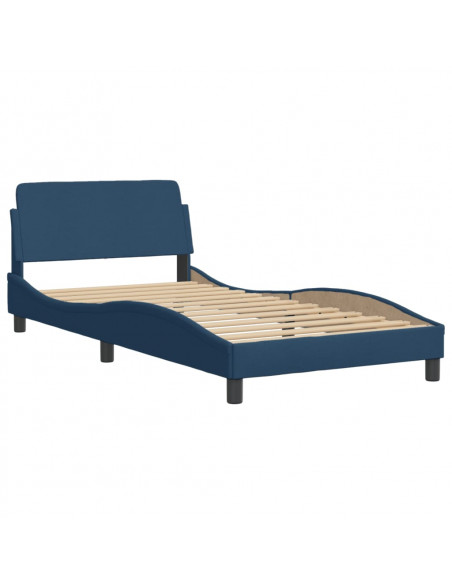 Giroletto con Testiera Blu 100x200 cm in Tessuto
