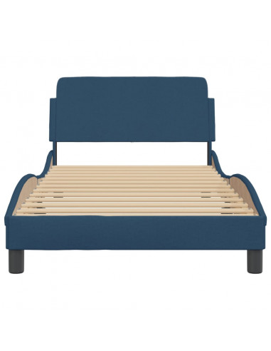 Giroletto con Testiera Blu 100x200 cm in Tessuto