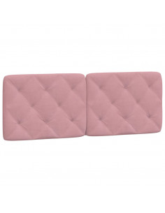 Giroletto con Testiera Rosa 140x190 cm in Velluto 2